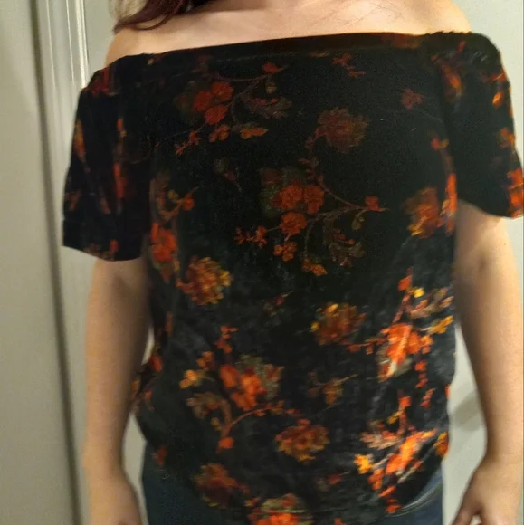 NWT Loft Off the Shoulder floral print Top Size XS - Picture 4 of 11